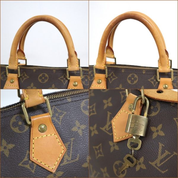 2000345255400040 5 Louis Vuitton Speedy 30 Handbag Brown Monogram