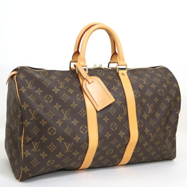 2000345256100137 1 Louis Vuitton Keepall 45 Brown Monogram