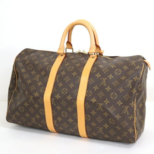 2000345256100137 2 Louis Vuitton Keepall 45 Brown Monogram