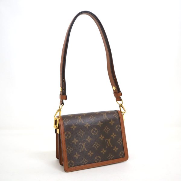 2000773255000241 2 Louis Vuitton Dauphine Mini Shoulder Bag Brown Reverse