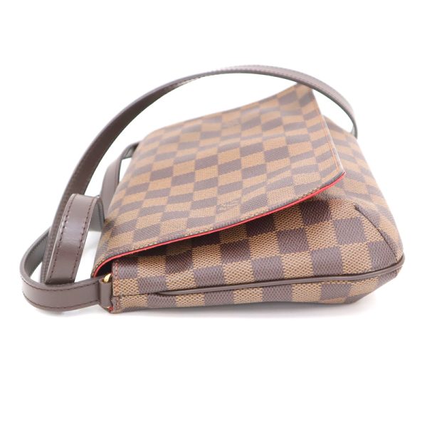 2000773256000087 3 Louis Vuitton Musette Tango Shoulder Bag Damier Ebene Brown