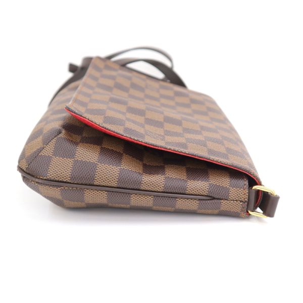 2000773256000087 4 Louis Vuitton Musette Tango Shoulder Bag Damier Ebene Brown