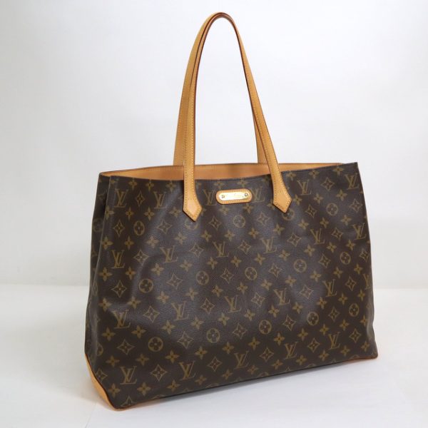 2000773256100254 1 Louis Vuitton Monogram Wilshire GM Tote Bag Brown