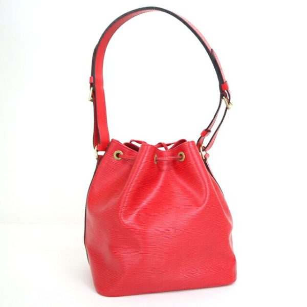 2000773256500184 2 Louis Vuitton Petit Noe Shoulder Bag Castilian Red Epi