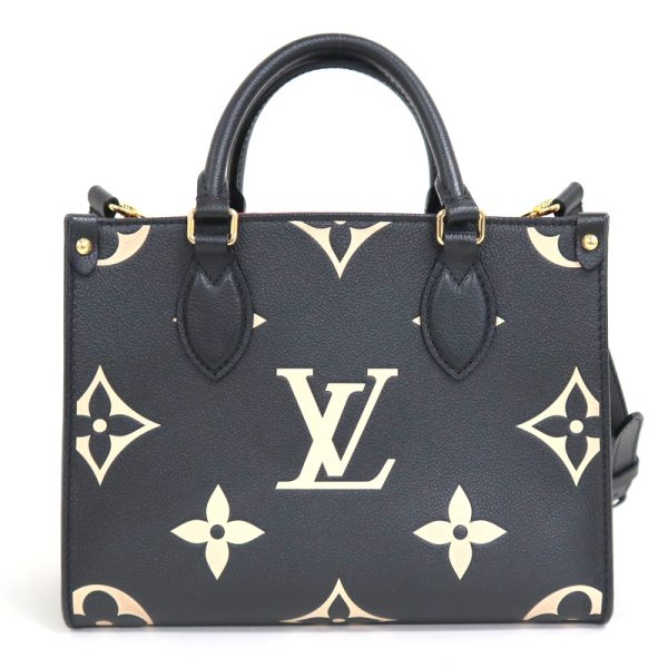 2000773256500670 2 Louis Vuitton On the Go PM Tote Bag Bicolor Empreinte