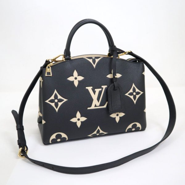 2000773256600073 1 Louis Vuitton Petit Palais PM 2WAY bag black beige Empreinte