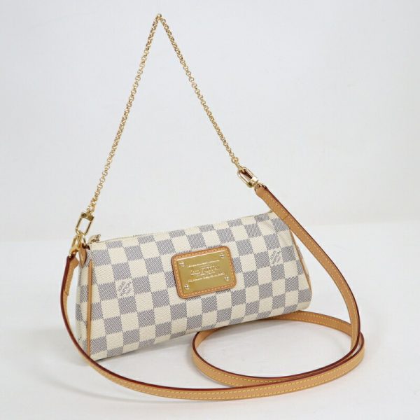 2000773257000014 1 Louis Vuitton Eva 2WAY shoulder bag Damier Azur White