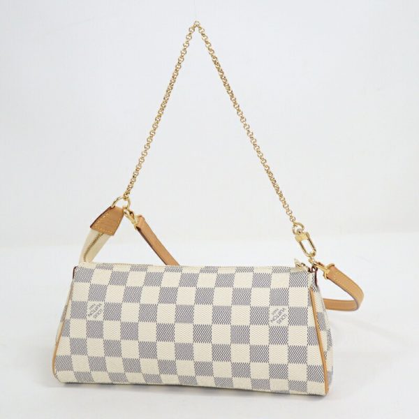 2000773257000014 2 Louis Vuitton Eva 2WAY shoulder bag Damier Azur White