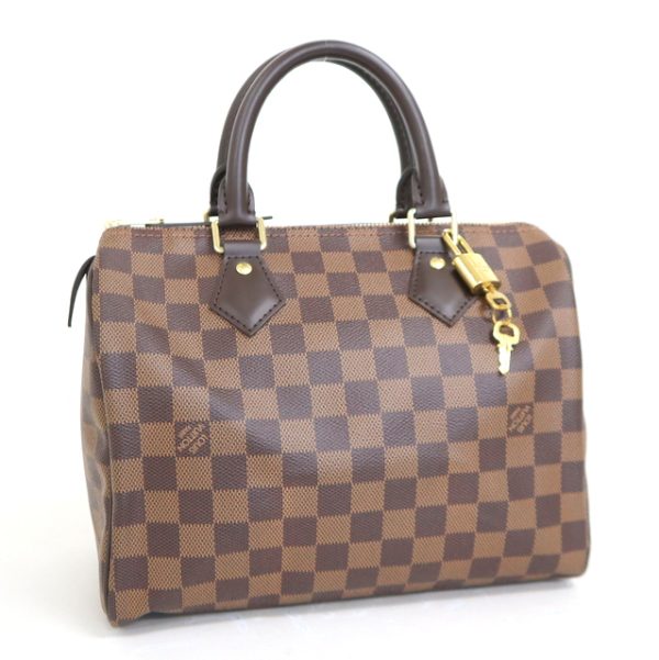 2000803256000223 1 Louis Vuitton Speedy 25 Handbag Damier Ebene Brown