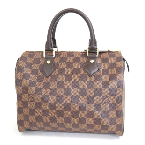 2000803256000223 2 Louis Vuitton Speedy 25 Handbag Damier Ebene Brown