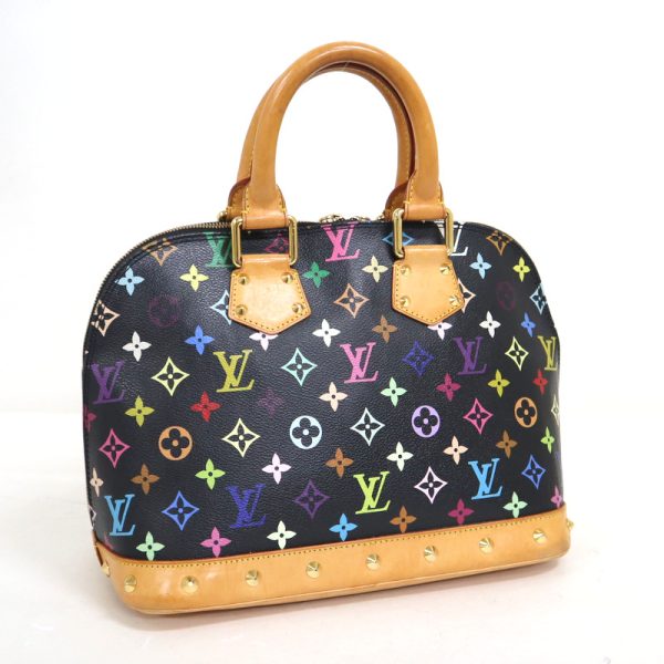 2000803256100280 1 Louis Vuitton Alma Handbag Monogram Multicolor Noir Black