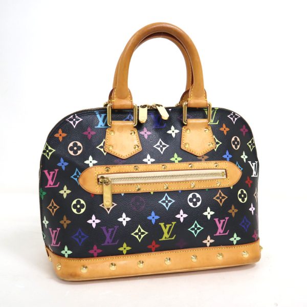 2000803256100280 2 Louis Vuitton Alma Handbag Monogram Multicolor Noir Black