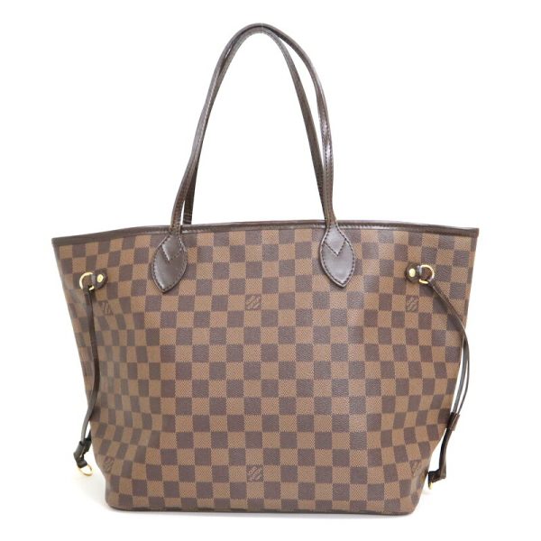 2000803256200001 2 Louis Vuitton Neverfull MM Tote Bag Damier Ebene Brown