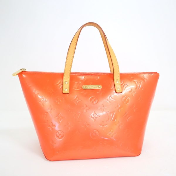 2000803256300147 1 Louis Vuitton Belveis PM Handbag Vernis Orange Sunset