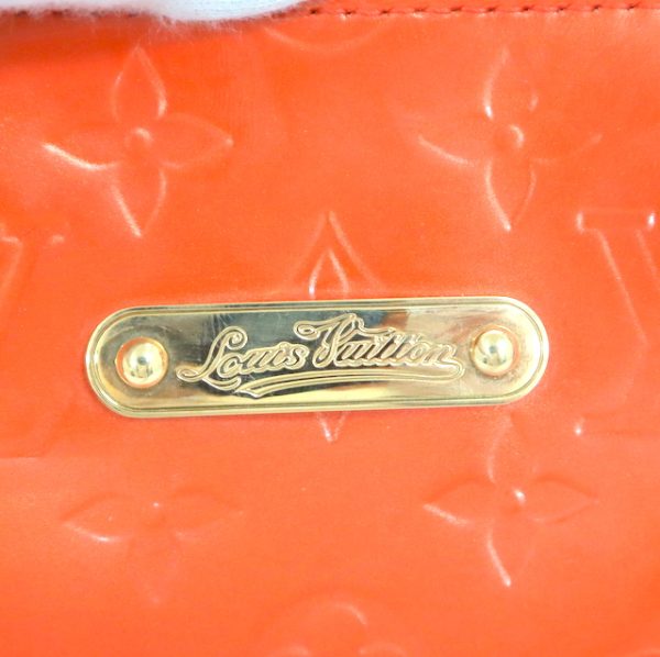 2000803256300147 3 Louis Vuitton Belveis PM Handbag Vernis Orange Sunset