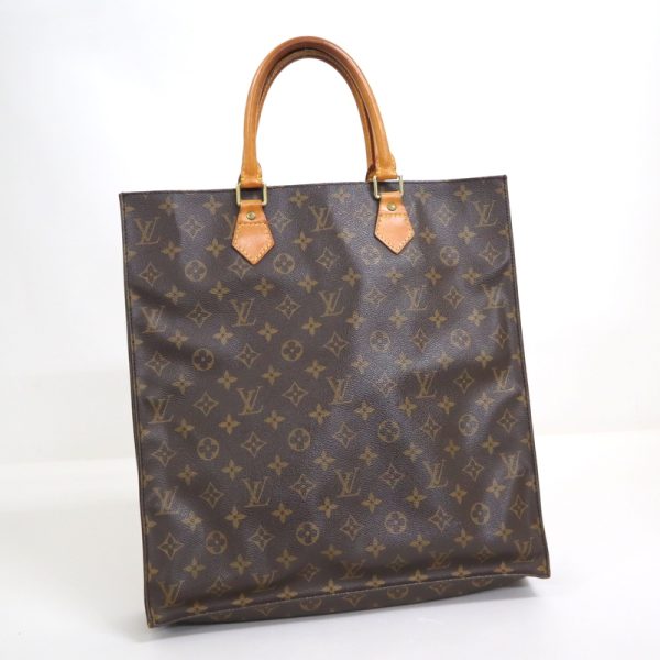 2000803256500543 1 Louis Vuitton Sac Plat Monogram M51140 Brown