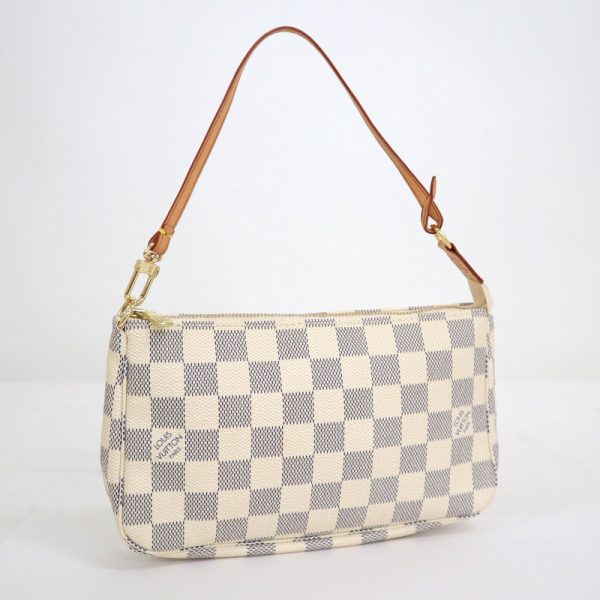 2000803256500604 1 Louis Vuitton Pochette Accessoire Shoulder Bag Damier Azur