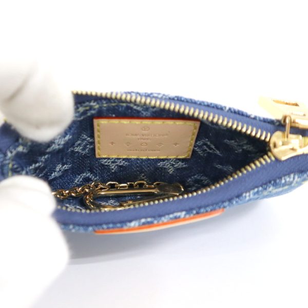 2000864256300009 3 Louis Vuitton Pochette Cle Monogram Denim Blue