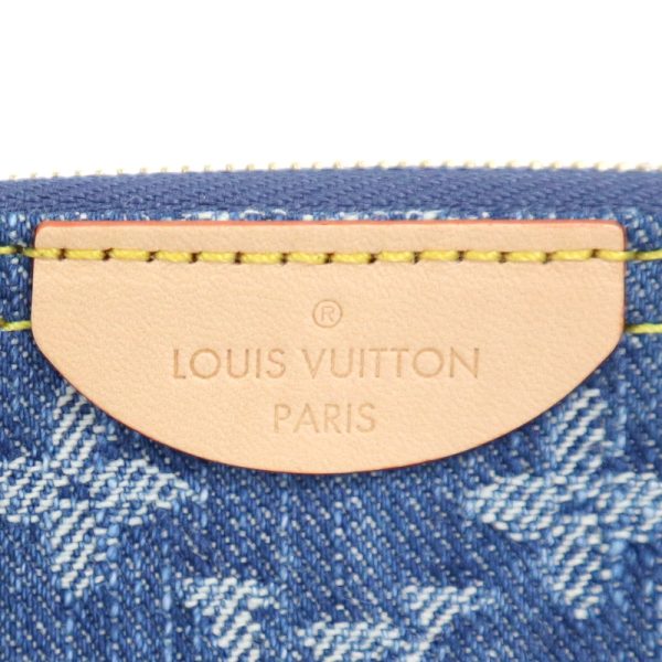 2000864256300009 4 Louis Vuitton Pochette Cle Monogram Denim Blue