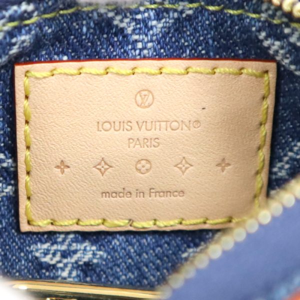 2000864256300009 5 Louis Vuitton Pochette Cle Monogram Denim Blue