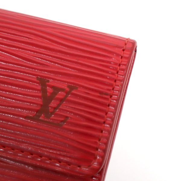 2000864256600025 3 Louis Vuitton Ludlow Card Case Epi Rouge