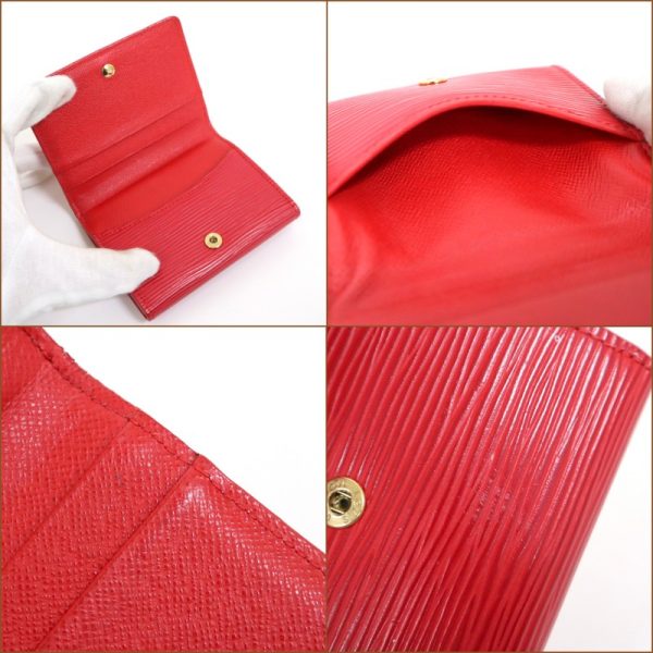 2000864256600025 6 Louis Vuitton Ludlow Card Case Epi Rouge