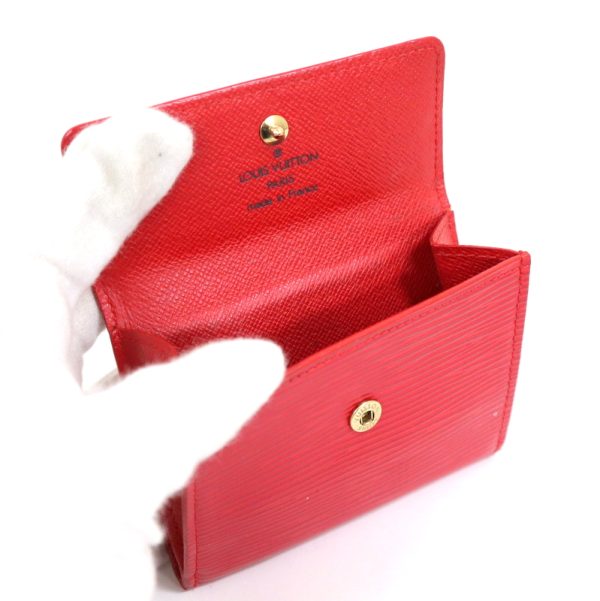 2000864256600025 7 Louis Vuitton Ludlow Card Case Epi Rouge