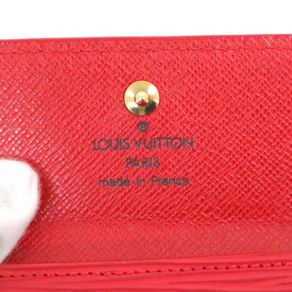 2000864256600025 8 Louis Vuitton Ludlow Card Case Epi Rouge