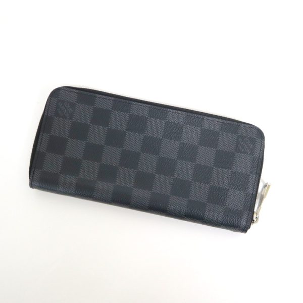 2001017255000514 2 Louis Vuitton Zippy Wallet Damier Graphite Black