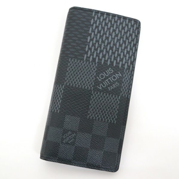 2001017255000529 1 Louis Vuitton Portefeuille Braza NM Wallet Damier Graphite Black