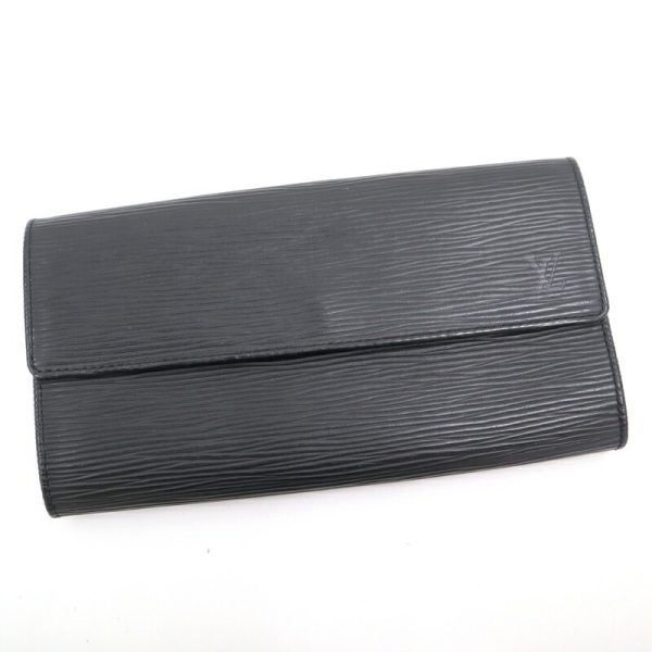 2001017255300179 1 Louis Vuitton Portefeuille Sara BifLong Wallet Epi Noir