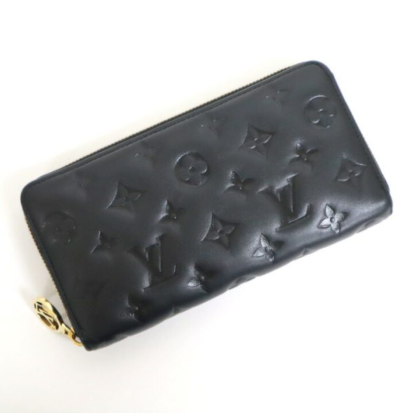 2001017255300227 1 Louis Vuitton Zippy Wallet Lamb Black