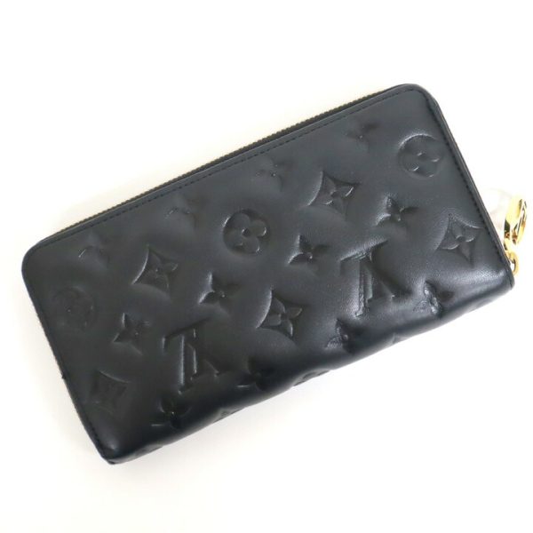 2001017255300227 2 Louis Vuitton Zippy Wallet Lamb Black