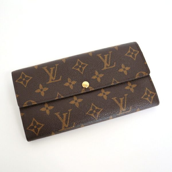 2001017255400251 1 Louis Vuitton Portefeuille Sarah BifLong Wallet Monogram