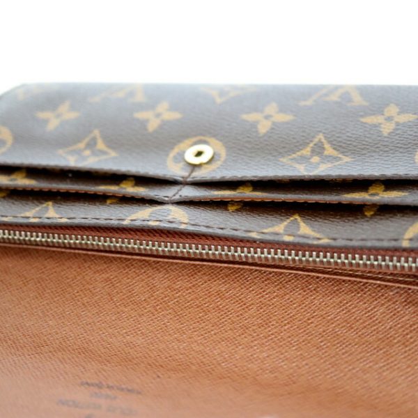 2001017255400251 9 Louis Vuitton Portefeuille Sarah BifLong Wallet Monogram