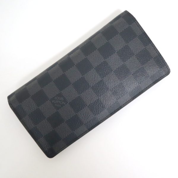 2001017255400255 1 Louis Vuitton Portefeuille Brazza long wallet Damier Graphite Black