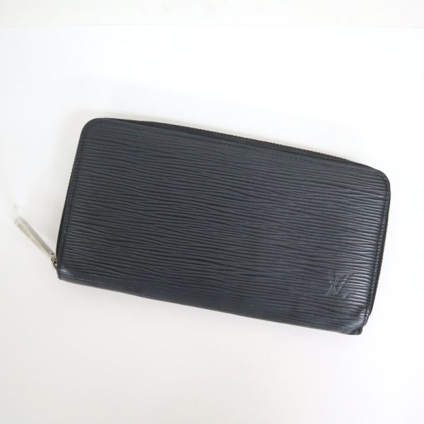 2001017255400307 1 Louis Vuitton Zippy Wallet Long Wallet Epi Noir Black