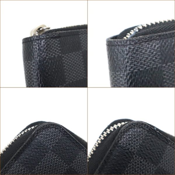 2001017255400331 3 Louis Vuitton Zippy Organizer Damier Graphite Black