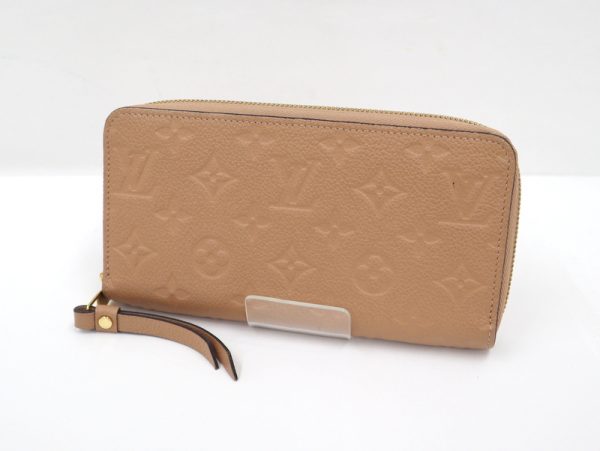 2001017255500145 3 Louis Vuitton Zippy Wallet Long Wallet Empreinte Dune Brown