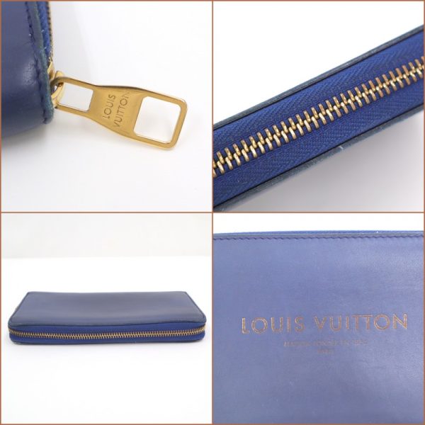 2001017255500235 6 Louis Vuitton FBag Panam Zippy Wallet Long Wallet Calf Blue