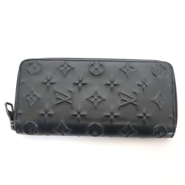 2001017255500282 1 Louis Vuitton Zippy Long Wallet Seal Noir Black