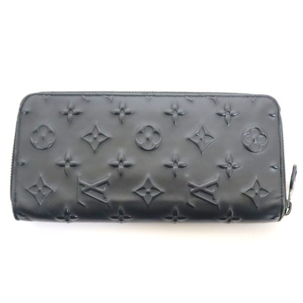 2001017255500282 2 Louis Vuitton Zippy Long Wallet Seal Noir Black