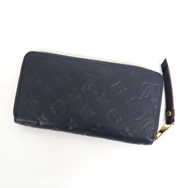 2001017255500296 2 Louis Vuitton Zippy Long Wallet Empreinte Marine Rouge Blue