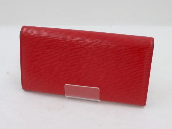 2001017255700238 2 Louis Vuitton Portefeuille Sara BifLong Wallet Epi Castilian Red