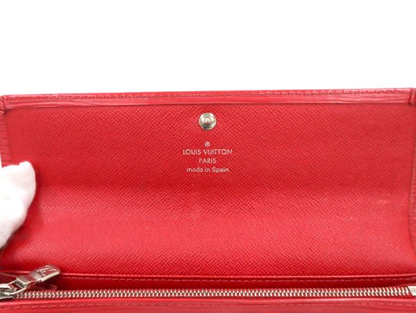 2001017255700238 5 Louis Vuitton Portefeuille Sara BifLong Wallet Epi Castilian Red