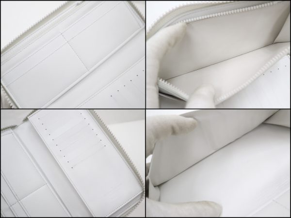 2001017255900087 7 Louis Vuitton Zippy Long Wallet Taurillon White