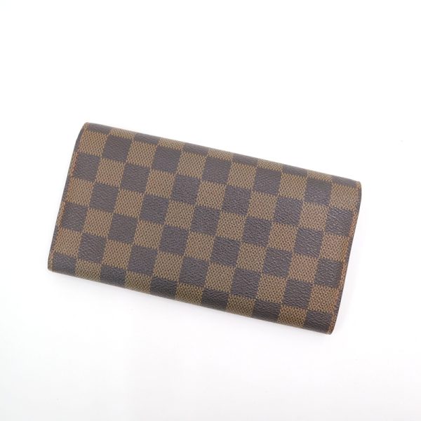 2001017255900124 2 Louis Vuitton Portefeuille Sara BifLong Wallet Damier Ebene Brown