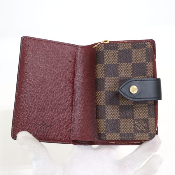 2001017255900181 3 Louis Vuitton Portefeuil Juliet Wallet Damier Ebene Brown