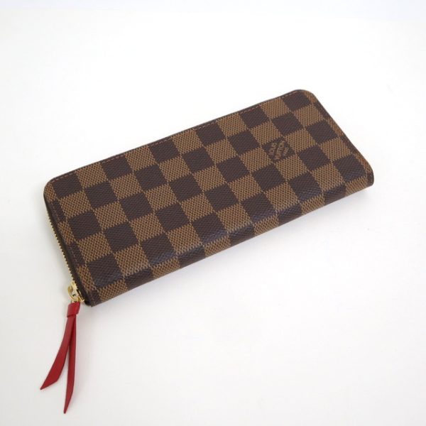 2001017255900182 1 Louis Vuitton Clemence Long Wallet Damier Threes