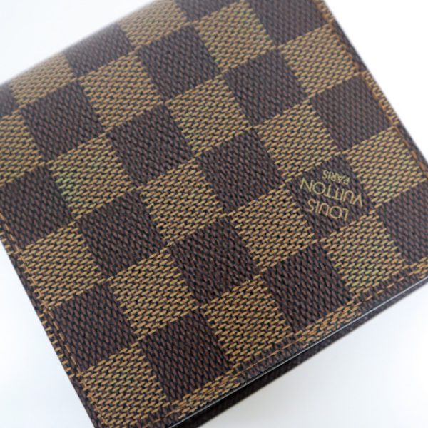 2001017255900200 3 Louis Vuitton Portobiert Credimonet Wallet Damier Brown